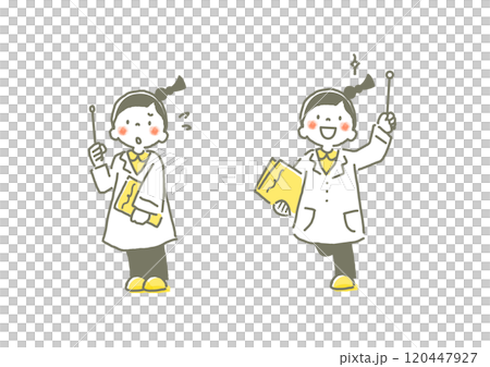 こども博士 マルバツ お洒落でかわいい手描きイラスト こども博士 マルバツ お洒落でかわいい手描きイラスト 120447927