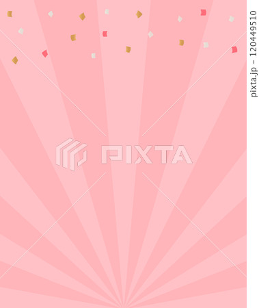 放射線状の模様と紙吹雪の背景 - セールやプロモーションの縦長サイズのバナーのテンプレート素材 - 放射線状の模様と紙吹雪の背景 - セールやプロモーションの縦長サイズのバナーのテンプレート素材 - 120449510