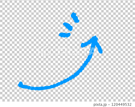 シンプルな手書きの矢印のアイコンイラスト シンプルな手書きの矢印のアイコンイラスト 120449532