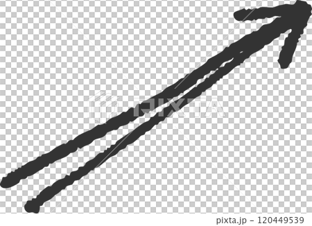 Simple hand-drawn arrow icon illustration 120449539