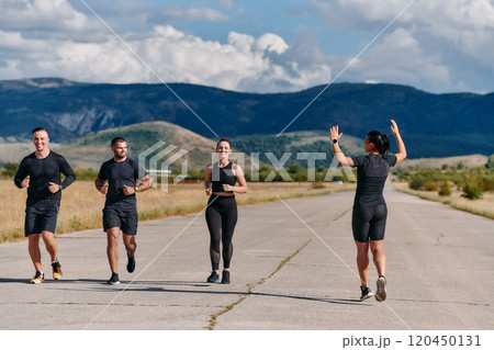 Preparation of the athletic team for the Athletic Marathon Journey 120450131