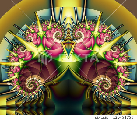 Computer generated abstract colorful fractal artwork Computer generated abstract colorful fractal artwork 120451759