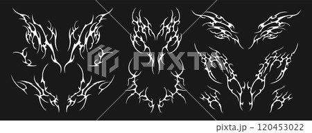 Neo tribal tattoo, celtic sigilism y2k gothic body ornaments in neotribal style Neo tribal tattoo, celtic sigilism y2k gothic body ornaments in neotribal style 120453022