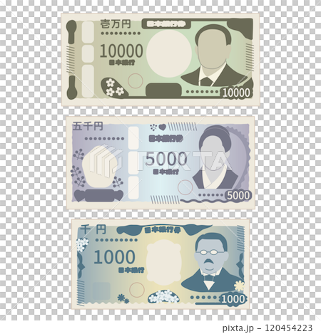 新版紙幣一套(10,000日圓、5,000日圓、1,000日圓) 新版紙幣一套(10,000日圓、5,000日圓、1,000日圓) 120454223