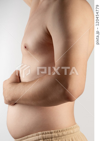 Man think about start diet Man think about start diet 120454779