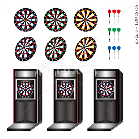 ダーツ　ダーツボードイラスト 120455755