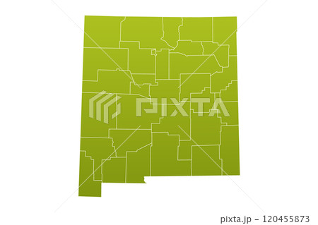 New Mexico administrative map. counties map of New Mexico, blank Map, empty map of New Mexico 120455873