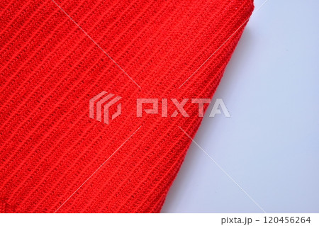 red wool knitted yarn texture, woolen fabric on white background red wool knitted yarn texture, woolen fabric on white background 120456264