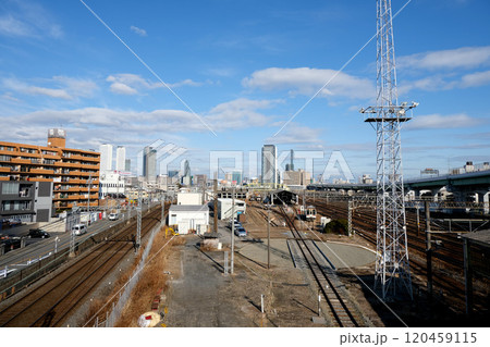 愛知県名古屋市中村区_黄金跨線橋から東側風景7_2024年1月 愛知県名古屋市中村区_黄金跨線橋から東側風景7_2024年1月 120459115