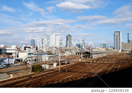 愛知県名古屋市中村区_黄金跨線橋から東側風景2_2024年1月 120459130