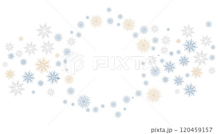 Christmas Snowflakes design Winter snow icon 120459157