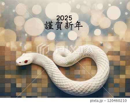 2025年度巳年の年賀状 120460210