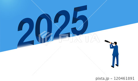 未来への展望:2025年を見据えたビジネスコンセプトイラスト、ベクター 未来への展望:2025年を見据えたビジネスコンセプトイラスト、ベクター 120461891