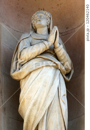 Virgin Mary, church of Saint John the Evangelist, Parma, Emilia-Romagna, Italy 120462140