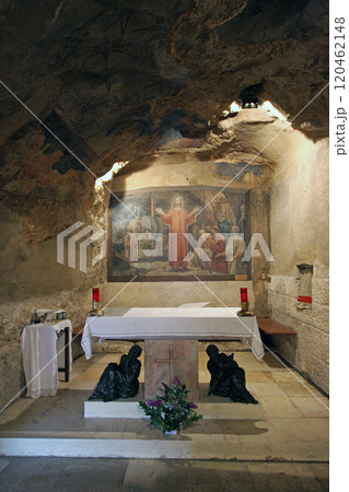 Catholic Grotto of Gethsemane aka Cave of Betrayal, Mount of Olives, Jerusalem, Israel Catholic Grotto of Gethsemane aka Cave of Betrayal, Mount of Olives, Jerusalem, Israel 120462148