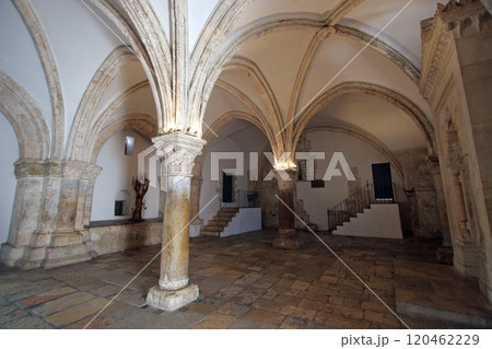 The last supper room on mount Zion is the place where Jesus Christ shared his last supper with his disciples in Jerusalem, Israel 120462229