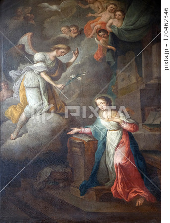 Annunciation of the Virgin Mary, Franciscan Church in Graz, Styria, Austria Annunciation of the Virgin Mary, Franciscan Church in Graz, Styria, Austria 120462346