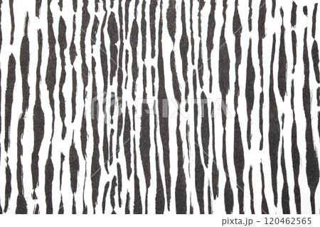 Thick Ink Pen Black Lines on White Background Zebra Skin Barcode Shapes 120462565