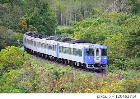 石北本線　奥白滝ー上白滝　JR北海道　キハ183系　オホーツク 120462714