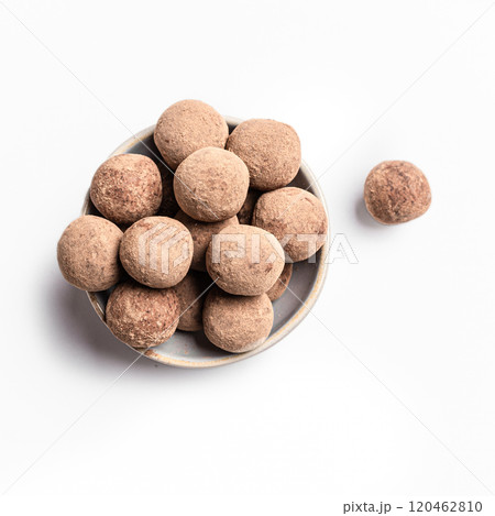 Balls of edible caramel clay or chalk Balls of edible caramel clay or chalk 120462810