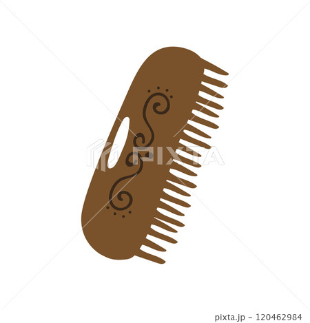 Wooden Comb, Zero Waste Reusable Object, Eco lifestyle Concept Vector Illustration Wooden Comb, Zero Waste Reusable Object, Eco lifestyle Concept Vector Illustration 120462984