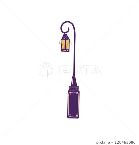 Vintage Streetlight, Urban Architecture Design Element Cartoon Vector Illustration Vintage Streetlight, Urban Architecture Design Element Cartoon Vector Illustration 120463096