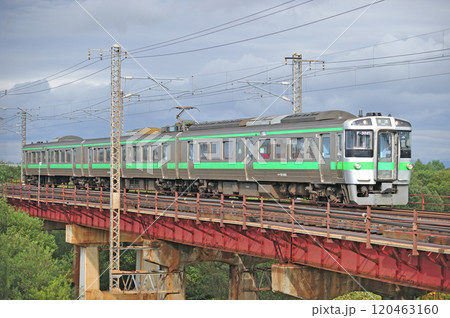 函館本線 豊幌ー江別 JR北海道 721系 F-3021編成(札幌) 函館本線 豊幌ー江別 JR北海道 721系 F-3021編成(札幌) 120463160