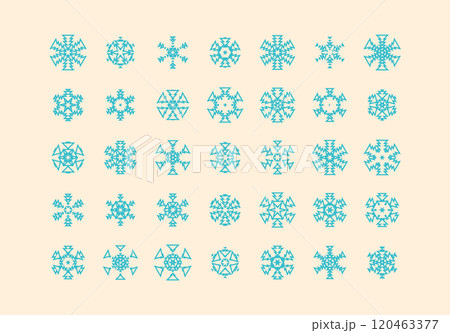 Set of cute snowflake icons on isolated background New Year ornament Symbols for mobile apps and website design. Flat snowflake icons, silhouette. Set of cute snowflake icons on isolated background New Year ornament Symbols for mobile apps and website design. Flat snowflake icons, silhouette. 120463377