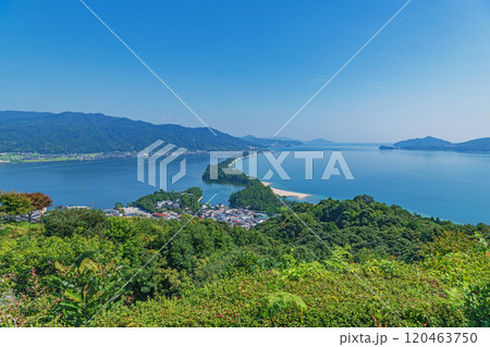 日本三景 天橋立 文殊山（南側）からの眺望 120463750
