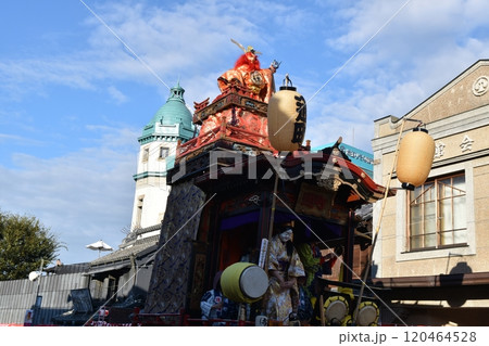 晴天の川越祭の風景 埼玉 晴天の川越祭の風景 埼玉 120464528