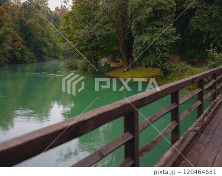 Travel to Village of Rastoke near Slunj in Croatia 120464681
