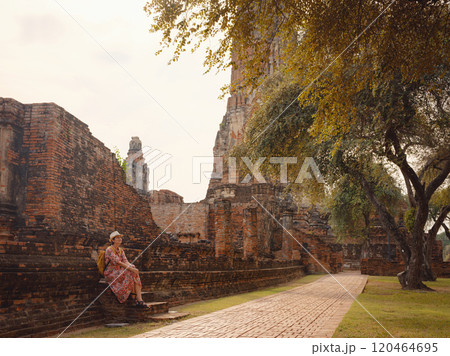 Travel to Ancient City of Ayutthaya, Thailand 120464695