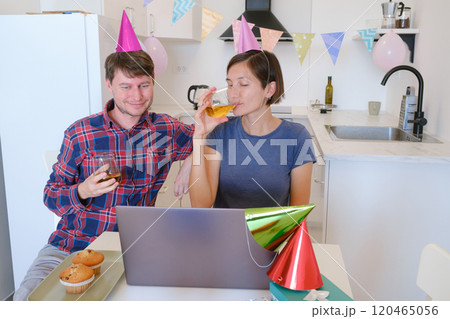 Happy Birthday at Home concept. Happy Birthday at Home concept. 120465056