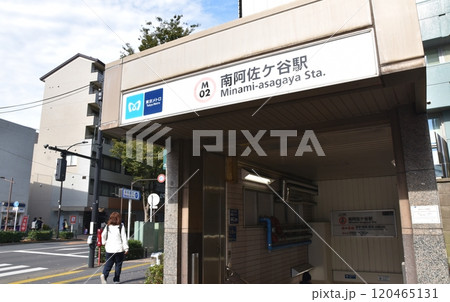 晴天の南阿佐ヶ谷駅　東京 120465131