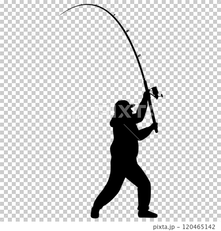 ルアーを遠投する男性 120465142