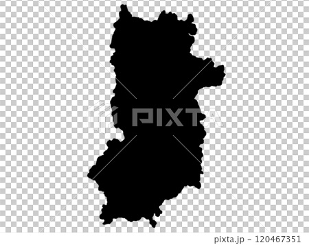 A slightly loose silhouette of Nara Prefecture Kinki Region 120467351