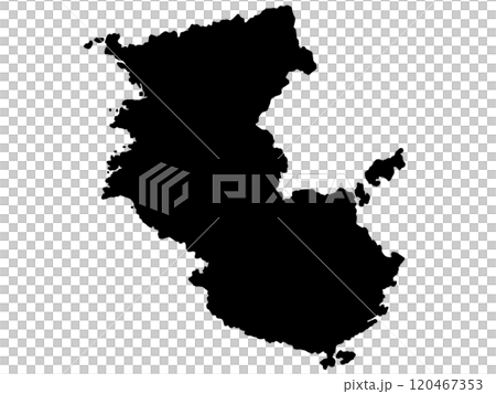 少しゆるい和歌山県のシルエット 少しゆるい和歌山県のシルエット 120467353