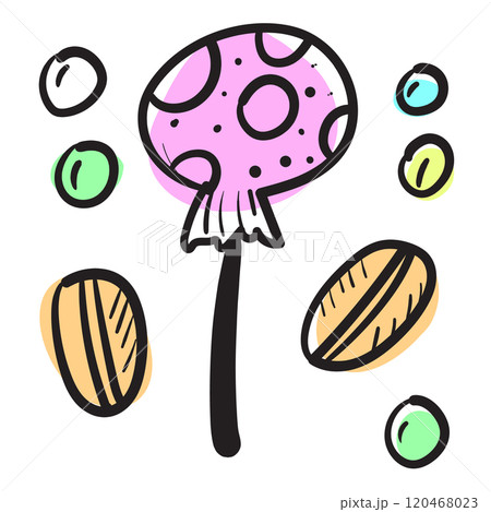 Sketched Candy Set, Engraved Doodle Design Elements Collection Sketched Candy Set, Engraved Doodle Design Elements Collection 120468023