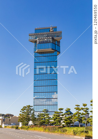 「茨城県」青空に映える大洗マリンタワー 大洗町 「茨城県」青空に映える大洗マリンタワー 大洗町 120469550