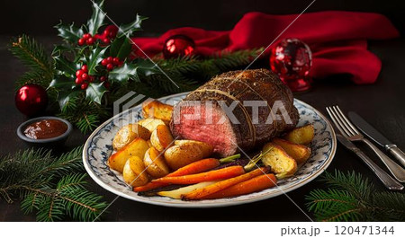 ローストビーフ/クリスマス 120471344