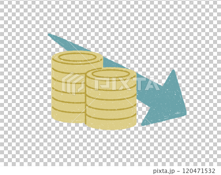 Falling stack of coins Falling stack of coins 120471532