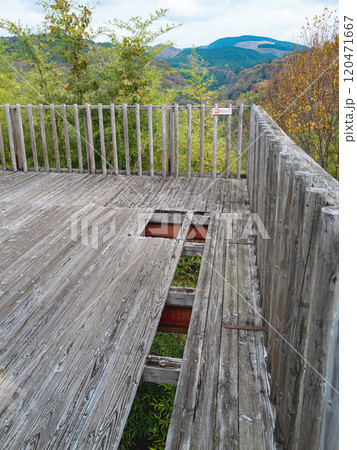 忘れ去られた紅葉夢大橋側展望台 120471667