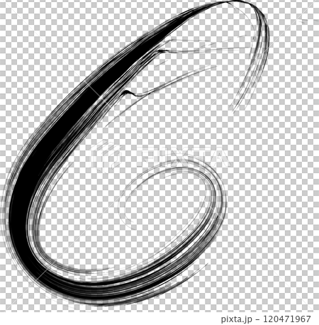 墨・筆の和風エフェクト装飾イラスト素材 120471967