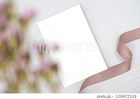 Flower and card mock-up Flower and card mock-up 120472528