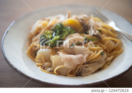 舞茸と豚肉の和風パスタ 舞茸と豚肉の和風パスタ 120472628