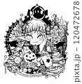 ハロウィンの女の子 120472678