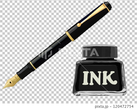 Fountain pen (vest type) with black ink 120472754