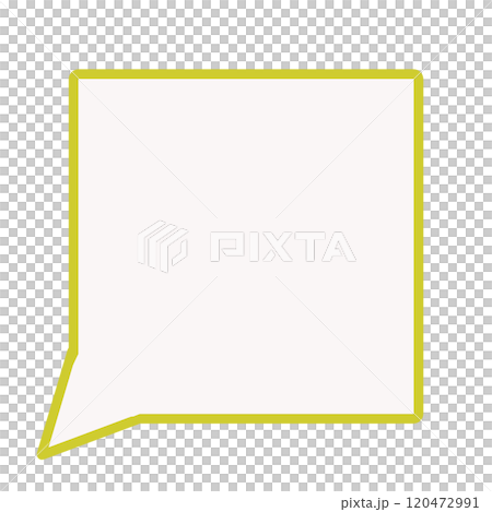 Simple square speech bubble 1 (yellow) 120472991