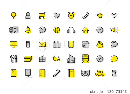 アイコンセット シンプル アイコンセット シンプル 120473348