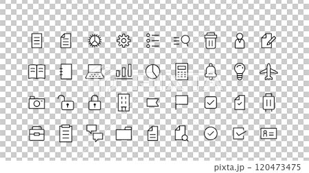 ビジネスアイコン セット ビジネスアイコン セット 120473475
